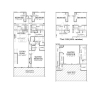 A 2 story floor plan, (Unit First Floor) Gross Square Feet: 2251 Balcony: 354 (Unit Second Floor) Gross Square Feet: 917 Balcony: 560