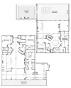 M floor plan, (Unit First Floor) Gross Square Feet: 4464 Balcony: 723  (Unit Second Floor) Gross Square Feet: 3011 Balcony: 2230