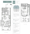 1660 floor plan B 1,160 sqft. 1 bedroom