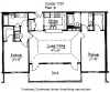 1701 Floor plan B 1,259 sqft.