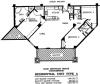 Blue Mountain Beach 3 bedroom floor plan A 1618 sqft. 