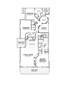 B floor plan, Gross Square Feet: 3539 Balcony: 633