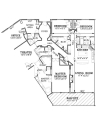 C floor plan, Gross Square Feet: 3451 Balcony: 362