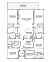 E East floor plan, Gross Square Feet: 4003 Balcony: 331