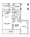 F Breeze floor plan, Gross Square Feet: 2768 Balcony: 400