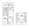 J2 floor plan, (Unit First Floor) Gross Square Feet: 2252 Balcony: 342 (Unit Second Floor) Gross Square Feet: 917 Balcony: 560