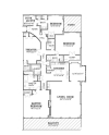 L-B (has balcony) floor plan, Gross Square Feet: 4121 Balcony: 788